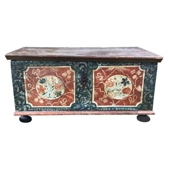 Painted Pine European Blanket Chest For Sale - Image 13 of 13