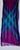 2010s Burberry Crinkle Silk Chiffon Scarf, Made in England, Turquoise & Purple, Lightweight Luxury For Sale - Image 5 of 9