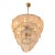 Contemporary Modern Clear "Petals" Murano Style Glass Chandelier For Sale