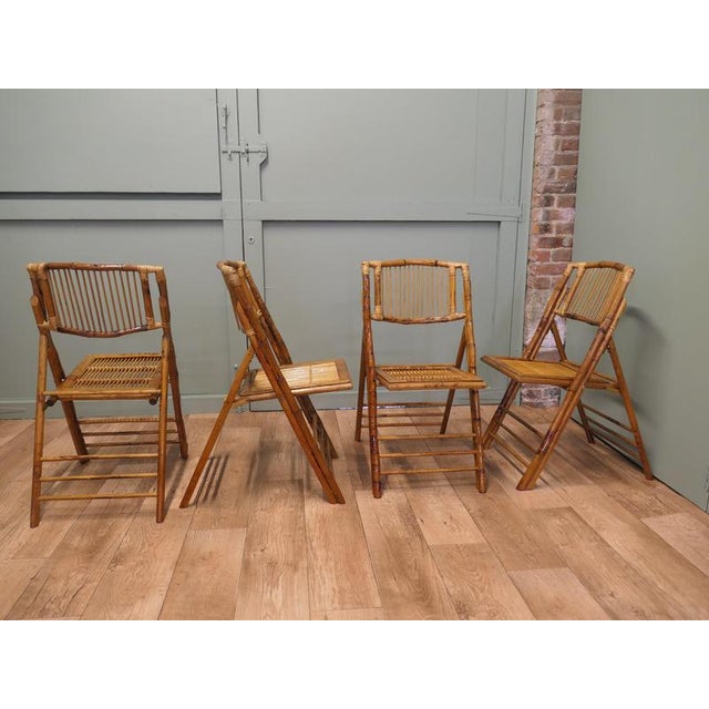 Large Bamboo Plantation Dining Chairs, 1970, Set of 10 For Sale - Image 4 of 8