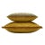 Contemporary Major Collection Cushion in Mustard Velvet with Fringes from Lo Decor For Sale - Image 3 of 3