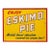 Vintage Eskimo Pie Framed Tin Litho Sign For Sale