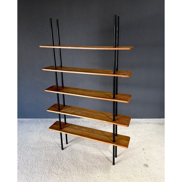 Mid-Century Modern Dutch Stick Shelving Unit by W. Lutjens, Netherlands, 1960s For Sale - Image 12 of 18