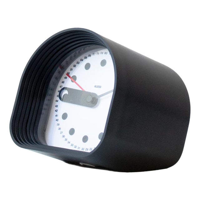 Vintage Optic Table Alarm Clock by Joe Colombo for Alessi, 1988 For Sale