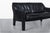 Vintage Black Leather Cab 415 Settee by Mario Bellini for Cassina For Sale In Los Angeles - Image 6 of 13