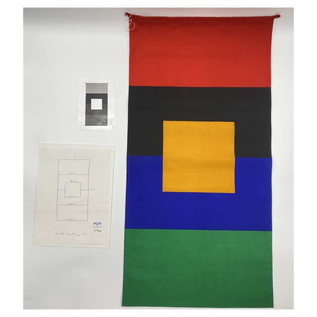 Matt Mullican, Westfälische Kunstverein Flag Artwork, 1992, Fabric For Sale