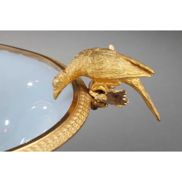 Charles X Cup in White Opaline with Birds, 1820s For Sale - Image 4 of 11