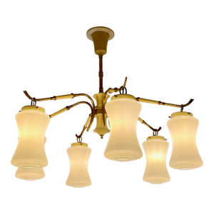 Vintage Stilnovo 6 Arm Chandelier