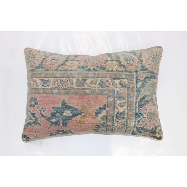 Early 20th Century Pair of Persian Rug Pillows For Sale - Image 5 of 6