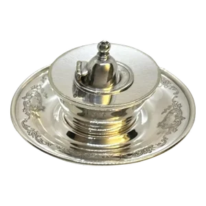 Early 20th Century Whiting Silversmiths Sterling Silver Small Oil Lamp