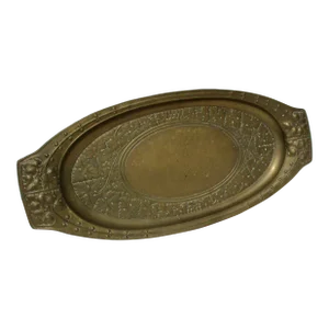 Antique Arts and Crafts Brass Desk Tray Circa 1900
