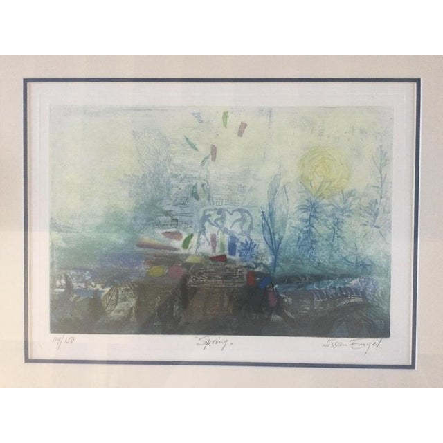 Nissan ENGEL 1931-2016 Spring Original aquatint on Moulin du Gué paper Hand signed, titled and numbered Illustration 26 x...