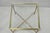 Hollywood Regency Vintage Hollywood Regency Brass Faux Bamboo Square Glass Top Low Side Table For Sale - Image 3 of 15