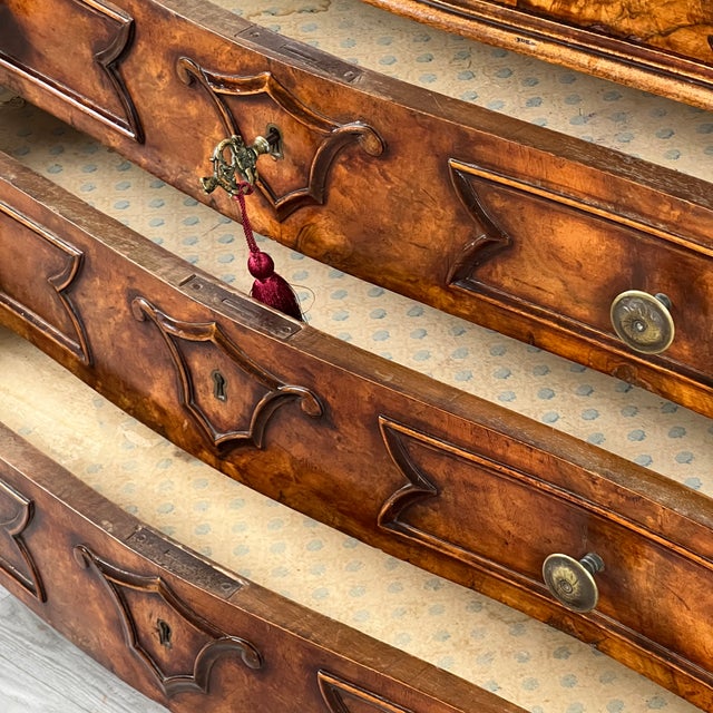 Venetian Mirrored Bookcase in Briar Wood For Sale - Image 11 of 12