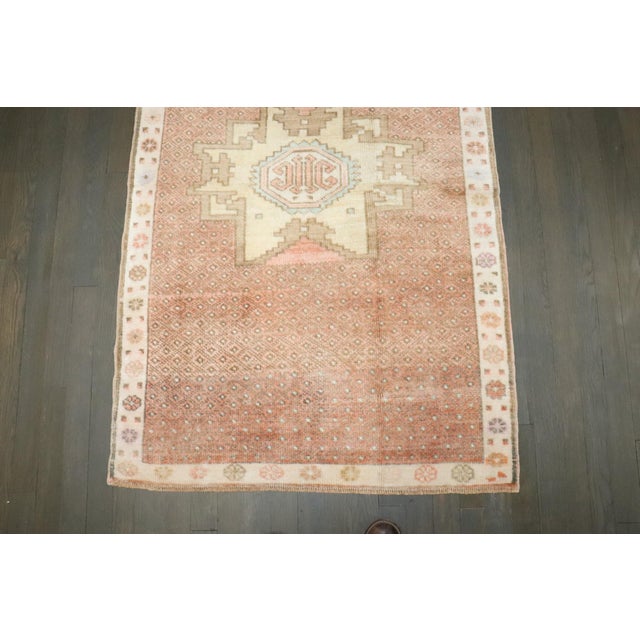 Turkish Vintage Turkish Kars Small Medallion Rug - 2'10" x 4'6" For Sale - Image 3 of 7