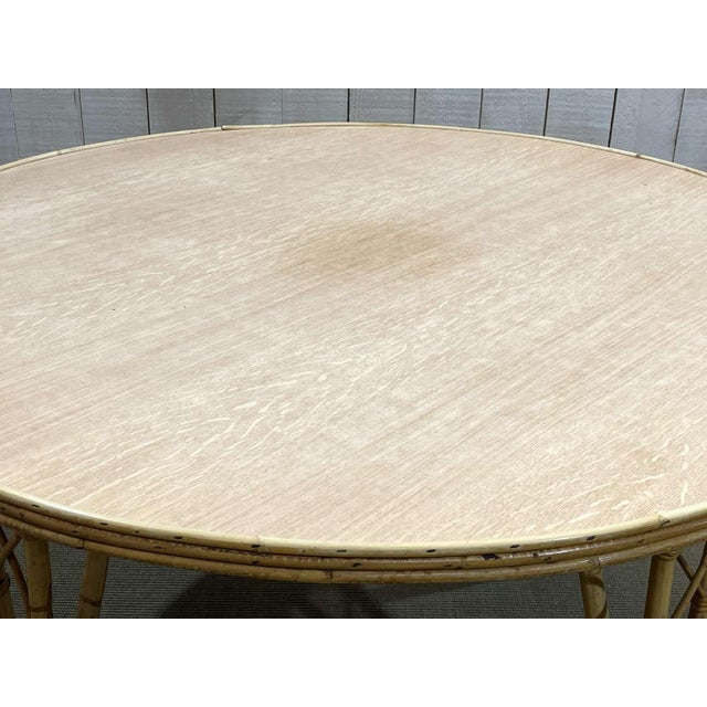 Rattan Set with Table & Chairs, 1970s, Set of 5 For Sale - Image 8 of 15