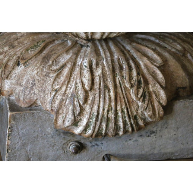 Vintage Italian Carved Wood Pineapple Table Lamps — Pair For Sale - Image 13 of 18