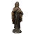 19th Century Antique Spanish Colonial Santos Figure With Glass Eyes For Sale