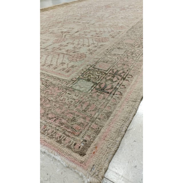 Antique Khotan Rug, Deco Handmade Oriental Rug, Brown and Pink Rug For Sale - Image 4 of 6