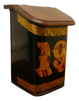 19th Century Toleware Grocers Shop Tea Tin