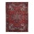 1960 8'2"x10'10" Red Hand Knotted Pure Wool Centre Geometric Medallion Worn Down Rug For Sale