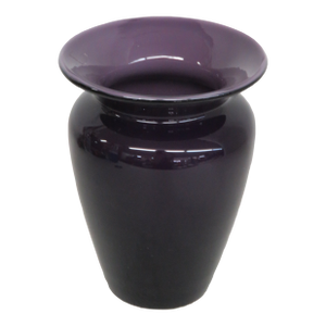 Deep Purple Vase Two Tone Vintage Ceramic Flower Display Container 4749b