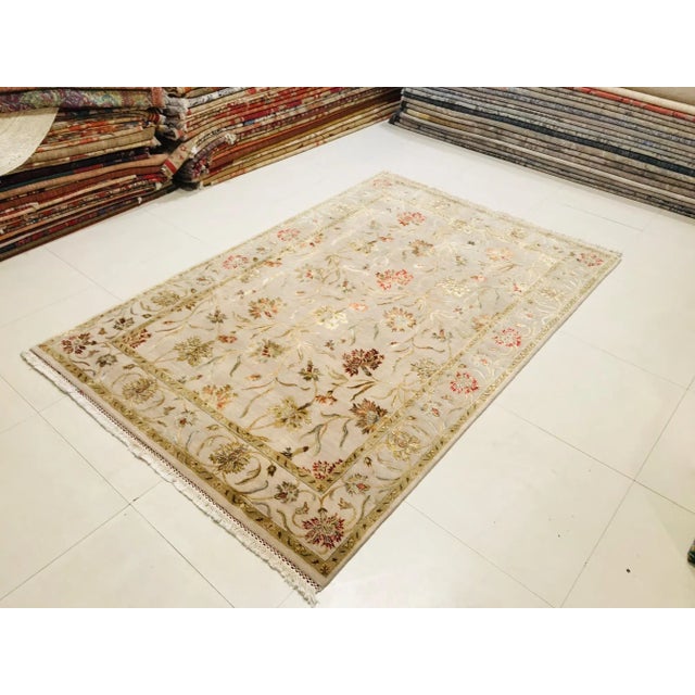 Indian Floral Rug, 1980s For Sale - Image 16 of 18