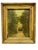 Antique French 19th-Century Oil on Board Landscape Painting in Giltwood Frame For Sale - Image 11 of 18