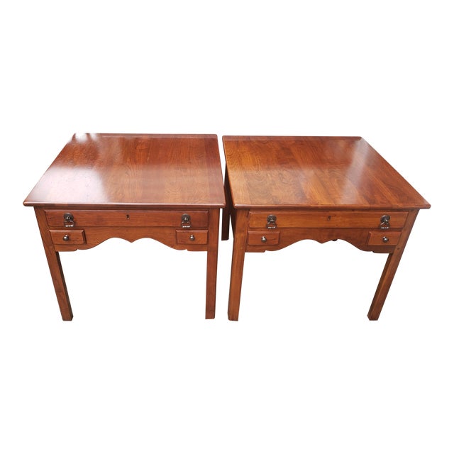Bob Timberlake's Lexington Furniture Solid Cherry Side Tables a Pair