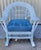 1940s Childs Bar Harbor Wicker Rocking Chair For Sale - Image 4 of 9