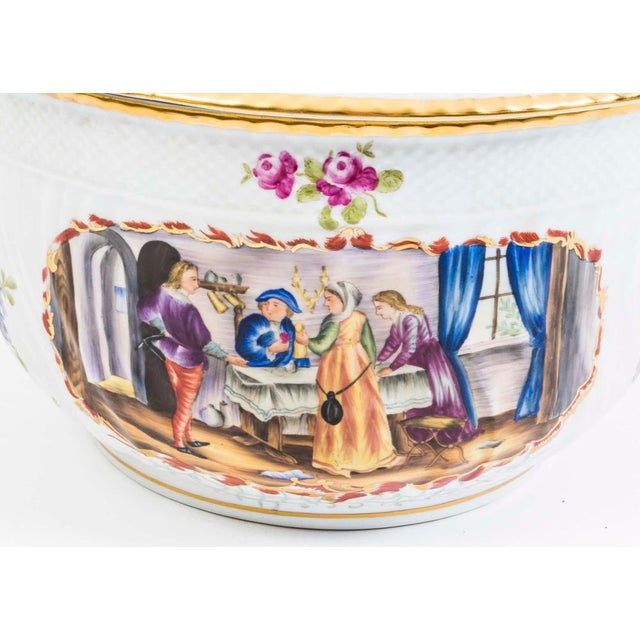 Hand Painted Porcelain Tureen For Sale - Image 3 of 15