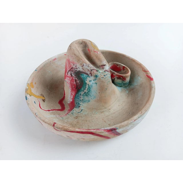 Vintage Swirl Pottery Cowboy Hat Sombrero Ashtray Match Holder For Sale In Seattle - Image 6 of 6