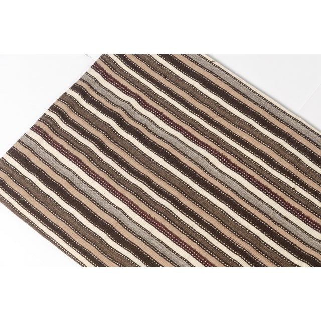 Textile Organic Vintage Handwoven Kilim Runner For Sale - Image 7 of 8