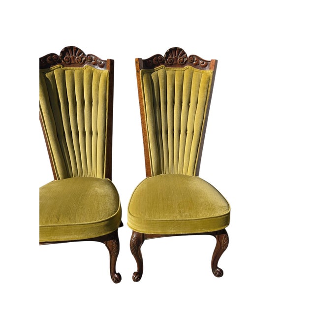 Beautiful Vintage Spanish High Back chairs on excellent condition. Minor age related ware. Please see photos as they are...