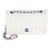 White Quilted Caviar Rainbow Medium Classic Double Flap Bag For Sale