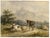 An original mid-19th-century watercolour painting, Circle of Thomas Sidney Cooper RA, Donkey, Cow & Sheep in a Mountain...