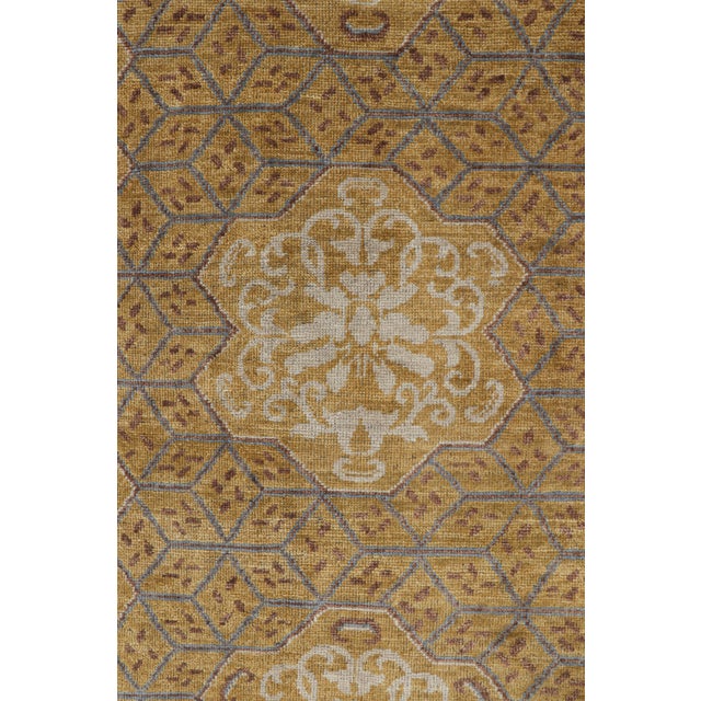 Rug and Kilim’s Burano Rug in Beige-Brown With Geometric Patterns For Sale In New York - Image 6 of 8