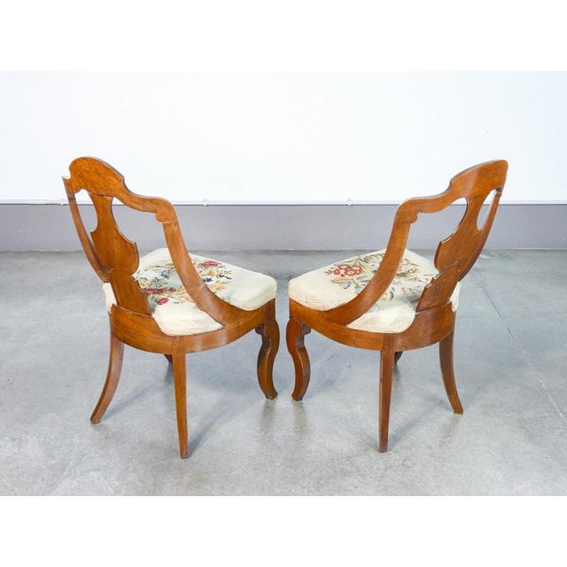 Empire Walnut Chairs, 1800s, Set of 2 For Sale - Image 17 of 18