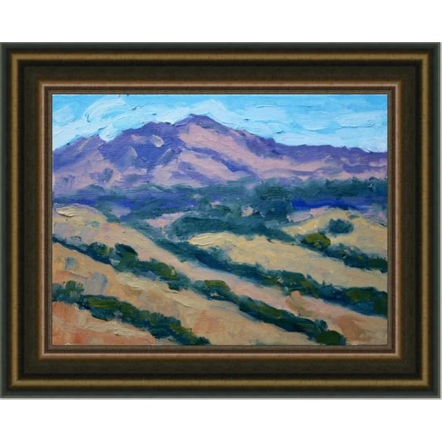 "Mt. Diablo" Contemporary Impressionist Style Landscape Oil Painting For Sale - Image 9 of 12