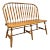 Amish Made Rockford Style Oak Windsor Bench For Sale