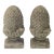 English Garden Stone Statuary Pinecone Finials From England - Two Available For Sale