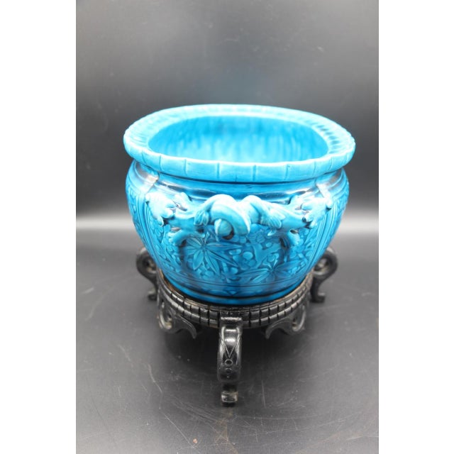 Oval Ceramic Planter by Théodore Deck For Sale - Image 3 of 11