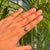 18k Gold Blue Sapphire Square Ring With Pinion Bezel Black Rhodium Size 5.5 For Sale - Image 11 of 16