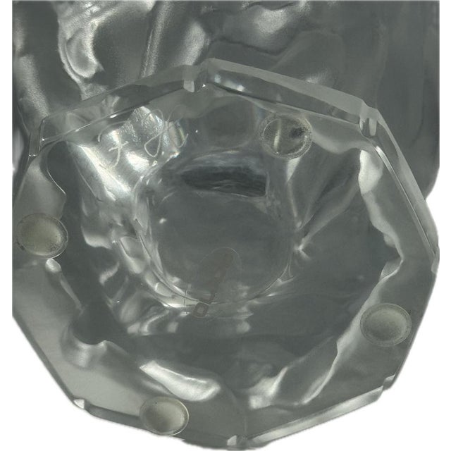 Baccantes Vase in Frosted Glass in the style of Lalique For Sale - Image 9 of 10