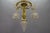 French Louis XVI Style Bronze and Frosted Glass Four-Light Pendant Chandelier, 1920s For Sale - Image 14 of 18