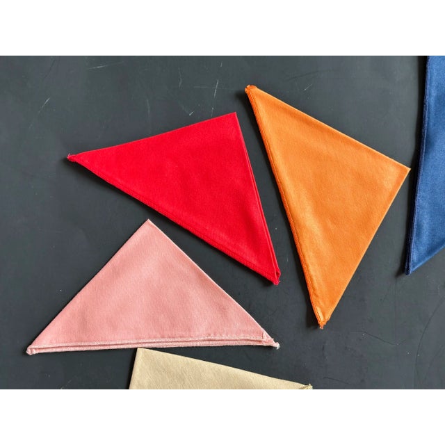 Add a rainbow to your next party with these colorful vintage cloth cocktail napkins. The perfect size for cocktails, these...