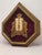 Mid-Century Modern Mid-Century Judaica Ten Commandments Wall Plaque W/ Lions, Crown, Red Velvet For Sale - Image 3 of 13