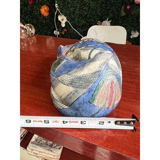 Up for consideration is a beautiful vintage ceramic hand painted cat. This would look lovely in your home and it is a...