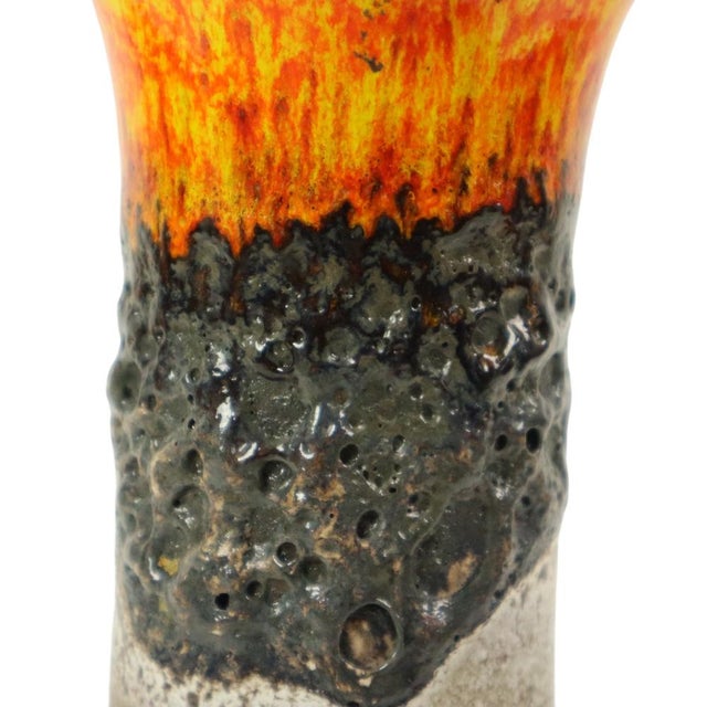 Vintage Fat Lava Vase from Jasba, West Germany, 1960s For Sale - Image 9 of 11