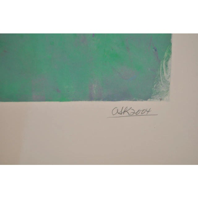 Early 21st Century Arthur Krakower "A Flower" Original Monotype C.2004 For Sale - Image 5 of 8